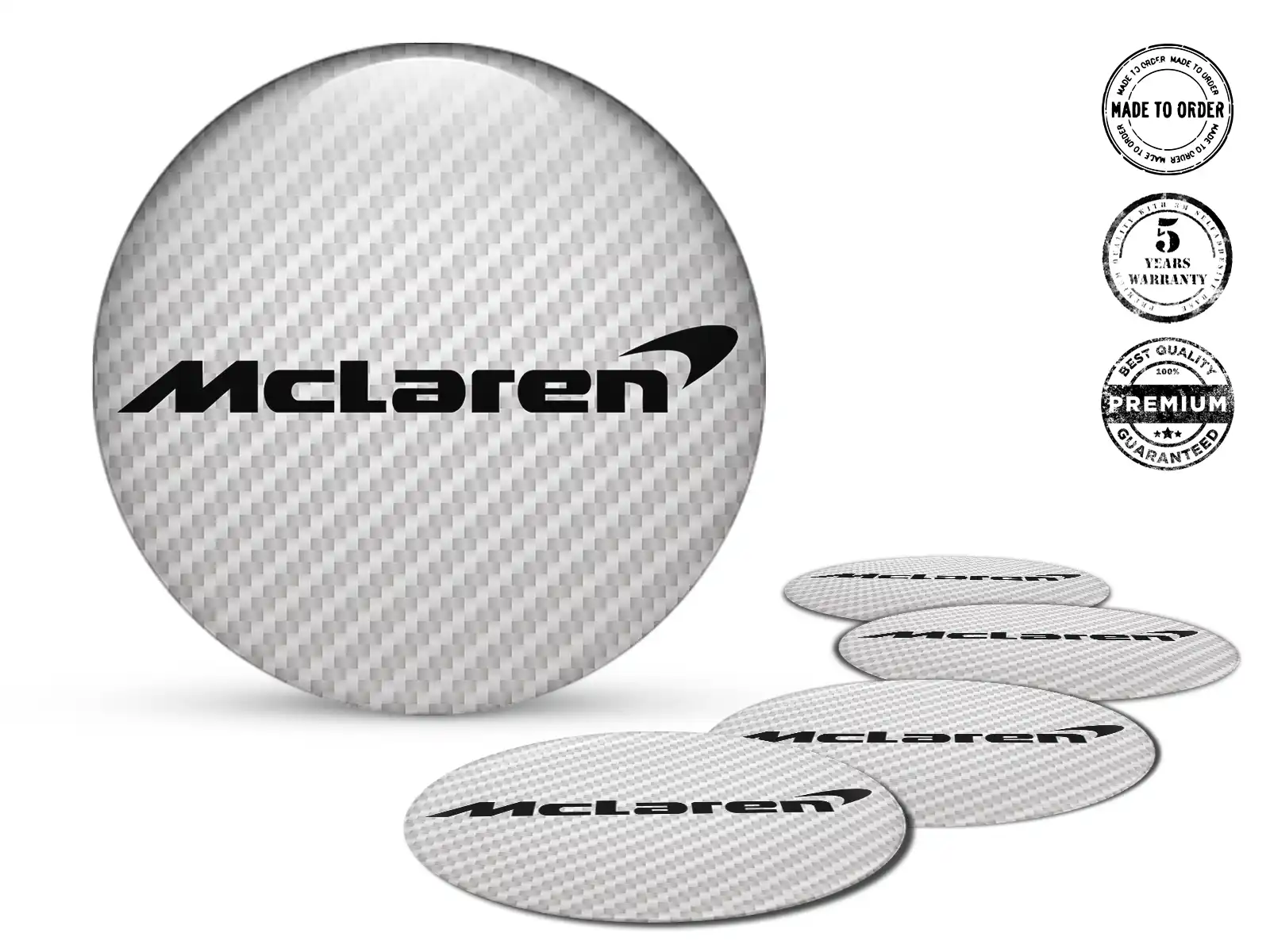 McLaren Pegatinas de Silicona Edición Etiquetas Estilo de Silicona